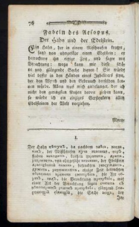 Fabeln des Aesopus