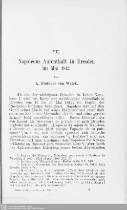 VII. Napoleons Aufenthalt in Dresden im Mai 1812