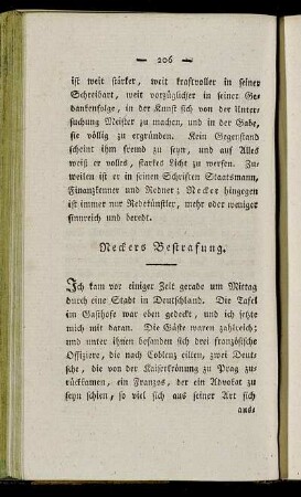 Neckers Bestrafung.