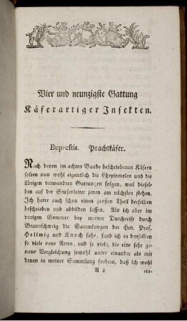 Vier und neunzigste Gattung Käferartiger Insekten.