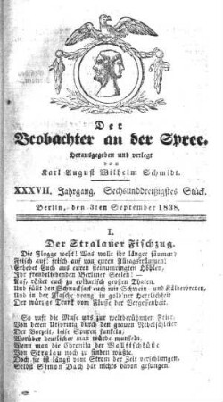 36. Stueck, 3. September 1838