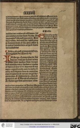 In illo tempore Exiens Iesus... Ante initium illius evangelii scribit sanctus Marcus capitulo vi, quod ubicunque dominus Iesus introibat...
