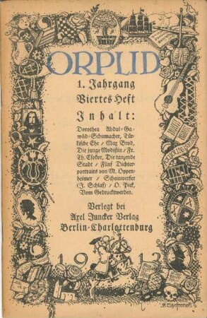 Orplid 1. Jhg. 4. Heft Mai 1913