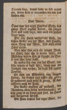 Das Vierte.