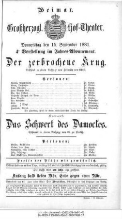 Das Schwert des Damocles