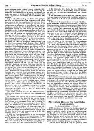 Die deutsche Literatur im französischen Staatsexamen