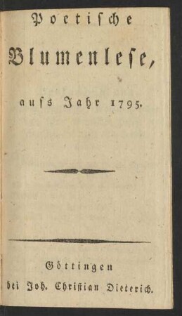 1795: Musen-Almanach