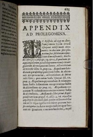 Appendix ad Prolegomena.