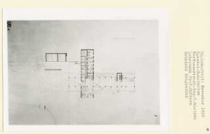 Spezial-Sanatorium (Diplomarbeit bei Kurt Dübbers): Grundriss Erdgeschoss 1:200