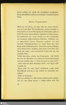 Kleine Tragikomödie