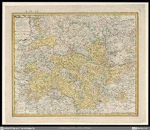 Mappa geographica exhibens Principatum Brandenburgico-Onolsbacensem