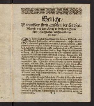 1-28, Verzeichnuss Etlicher Puncten...