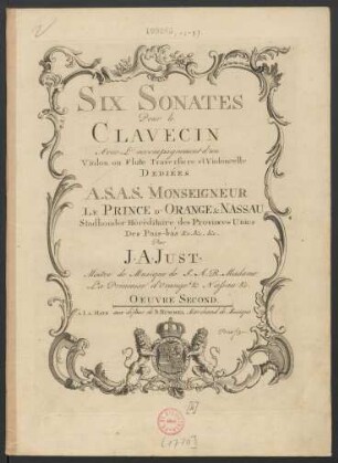 Six Sonates Pour le Clavecin Avec L'accompagnement d'un Violon ou Flute Traversiere et Violoncelle : Oeuvre Second