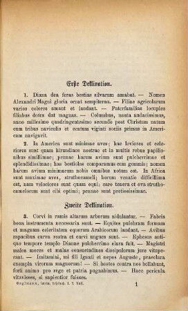 Lateinisches Lesebuch für die zweite und dritte Klasse der Lateinschule