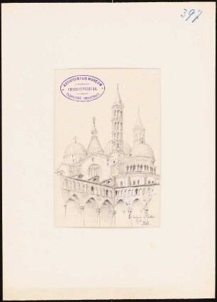 S. Antonio, Padua: Perspektivische Ansicht der Türme