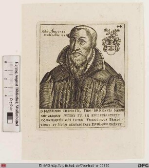 Bildnis Martin Chemnitz (eig. Kemnitz, lat. Chemnitius) d. Ä.
