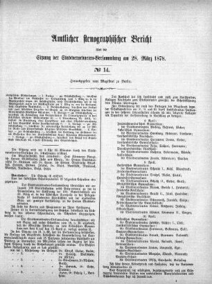 No 14, 28. März 1878