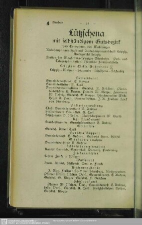 Lützschena mit selbständigem Gutsbezirk
