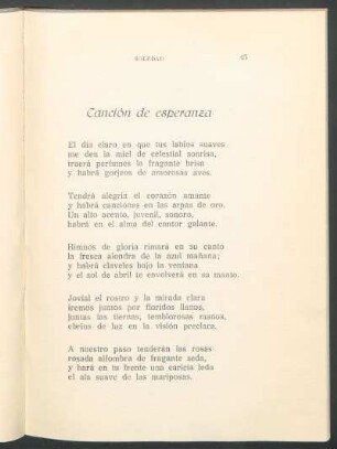 Canción de esperanza