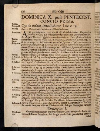 430-442, Dominica X. post Pentecosten