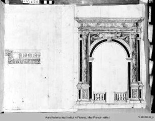 Entwurf zum Portal der Katharinenkapelle von S. Domenico, Siena