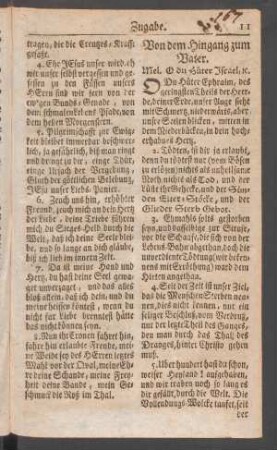 Von dem Hingang zum Vater