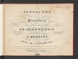 Potpourri pour le pianoforte d'après des thêmes favoris de l'opéra: La straniera