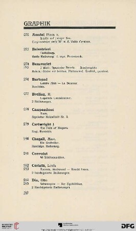 Graphik (Nr. 272-314)