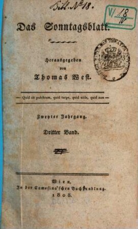 Das Sonntagsblatt. 2. 1808, 88/104