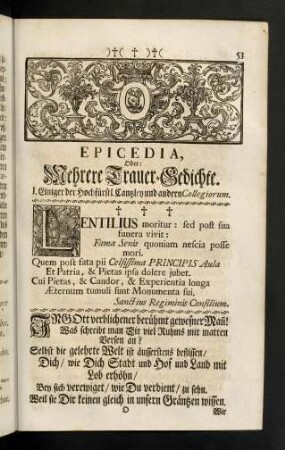 53-96, Epicedia.