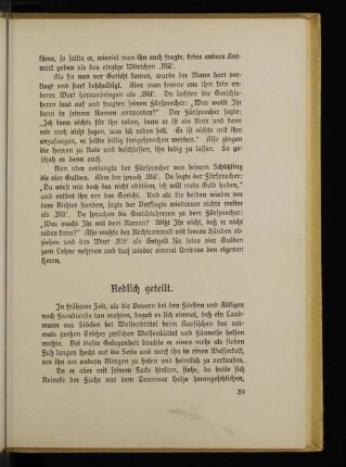 Redlich geteilt.