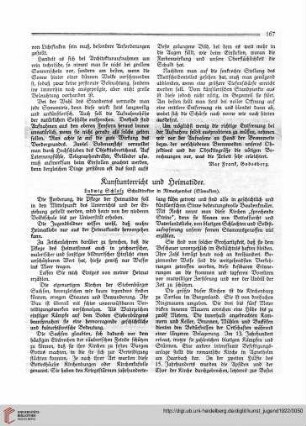 N.F. 2.1922 S. 167-169: Kunstunterricht und Heimatidee