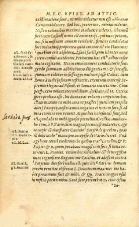 Epistolarvm M. T. Ciceronis Ad Atticvm Libri XVI