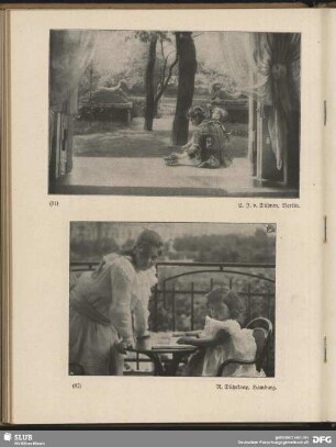 [zwei Mädchen auf dem Balkon]