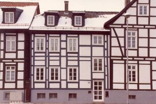 Leopoldstraße Ecke Schülerstraße. Detmold. Aufnahme im Rahmen des Fassadenwettbewerbs 1982