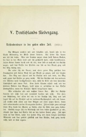 V. Deutschlands Niedergang