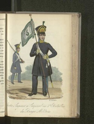 Erster Sergeant u. Corporal im 5ten Bataillon des Bürger Militairs.