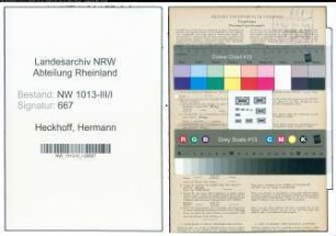 Entnazifizierung Hermann Heckhoff , geb. 02.01.1886 (Heizer)
