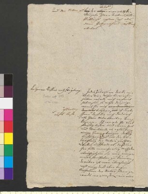 Brief von Goethe, Johann Wolfgang von an Steffens, Henrik