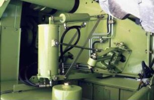Fotografie: Erntetechnik, Mähdrescher selbstfahrend, Reinigungstechnik, Sieb, Hangausgleich