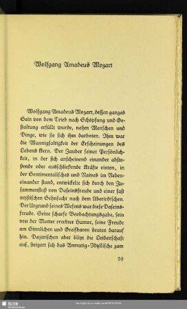 Wolfgang Amadeus Mozart