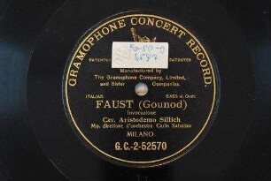 Faust : Invocazione / (Gounod)