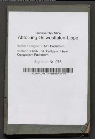 Spezialteilung der Gemeinheiten zu Garfeln