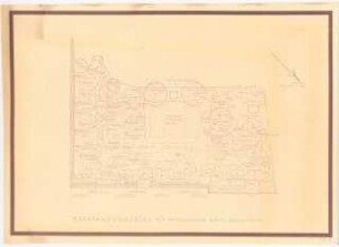 Familiengrabstätte Baron Rechenberg, Potsdam: Pflanzplan 1:50