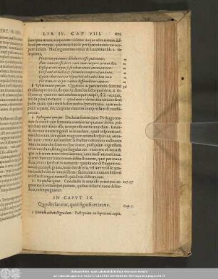 In Caput IX. Quo declaratur, quid significet inane.