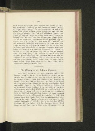 80. Etwas in die Schanze schlagen.