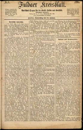 Ausgabe vom Donnerstag, den 12. Januar 1882.