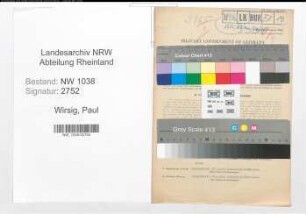 Entnazifizierung Paul Wirsig , geb. 04.12.1894 (Lehrer)