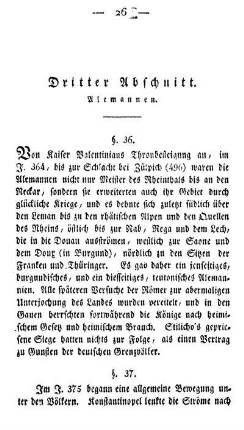 Dritter Abschnitt. Alemannen.