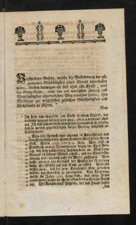 11-40, Beurtheilung zweyer wichtigen Fragen den Korn-Verkauf betreffend